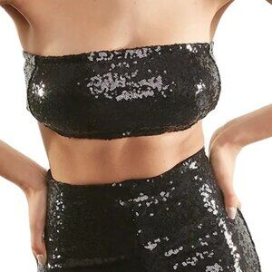 Commando Sequin Bandeau - SEQ203 (Black)